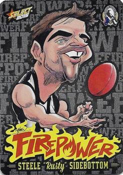 2015 Select AFL Champions - Firepower Caricatures #FC11 Steele Sidebottom Front
